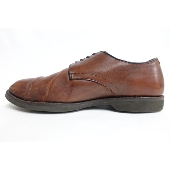 ALLEN EDMONDS Men Dress Shoes LAX Brown 10.5 E Wide Leather Derby Road Warriors main image 4